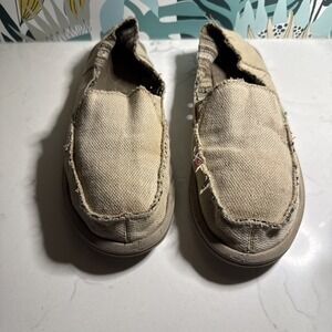 Sanuk Donna Hemp Slip On Shoes Coastal Boho Natural Women's 9 Surfer